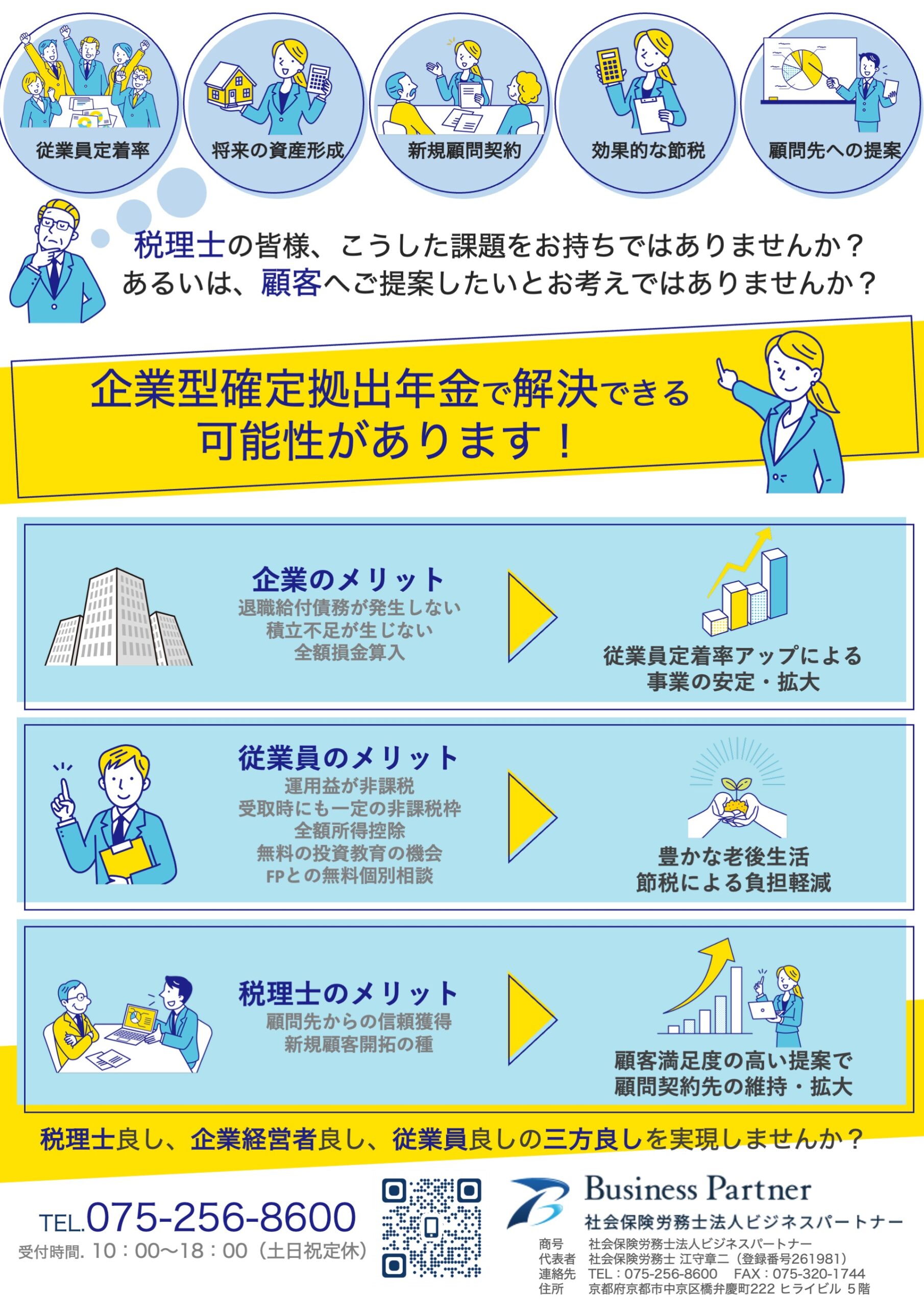 集客チラシ｜ターゲット別に訴求を作り分けたデザイン（1）