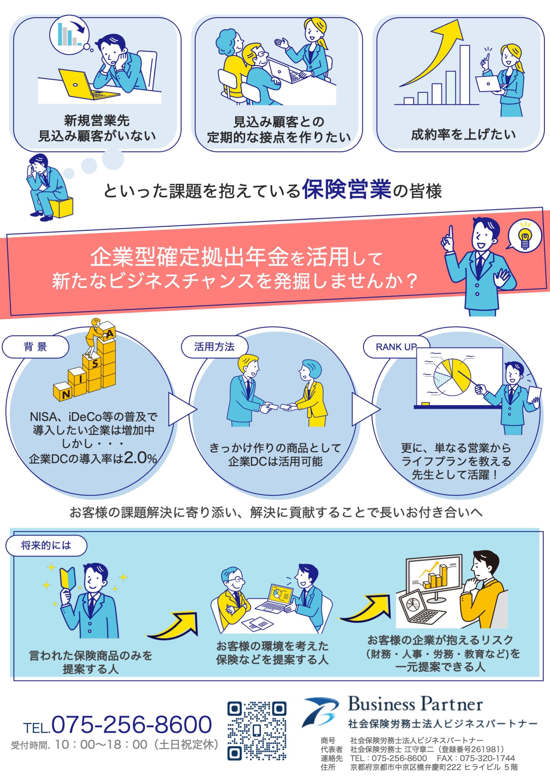 集客チラシ｜ターゲット別に訴求を作り分けたデザイン（2）
