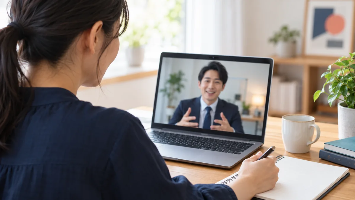 オンラインで相談するイメージ